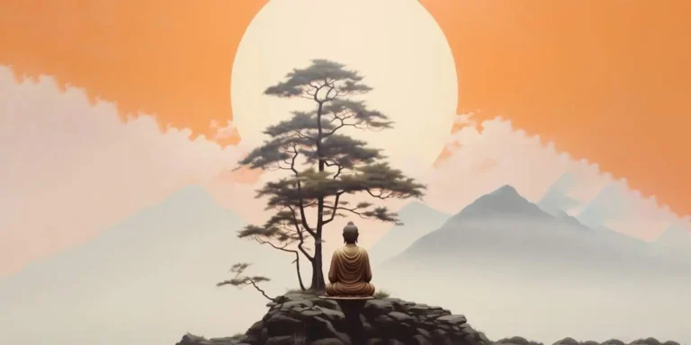 Buddha statue with natural water landscape 23 2150773929