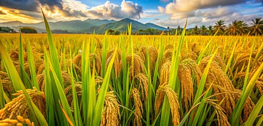 Pngtree ripe paddy field background image image