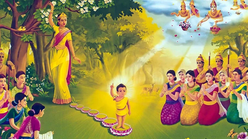 Duc phat thich ca la thai tu tat dat da sinh ra tai vuon lam ty ni 107114d648564a2527acd733bb9811c6.jpg