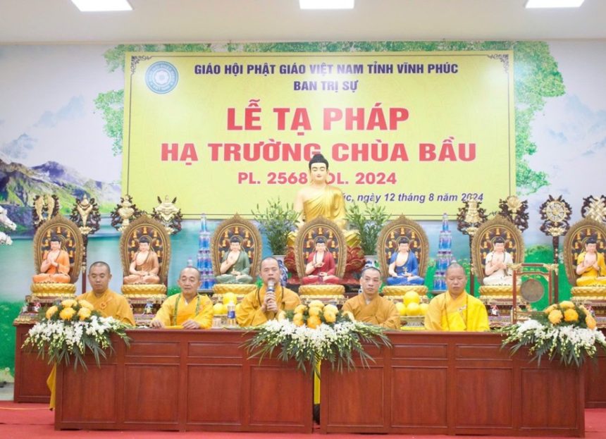 Vĩnh Phúc: Lễ Tạ pháp tại trường hạ chùa Bầu PL. 2568- DL.2024