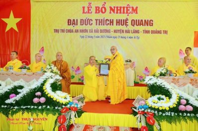 Quảng Trị: Bổ nhiệm Đại đức Thích Huệ Quang trụ trì chùa An Nhơn