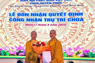 Ninh Bình: Trao quyết định bổ nhiệm trụ trì chùa Duyên Phúc và khai giảng khóa sinh hoạt hè