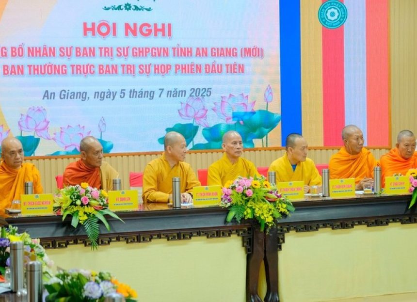 An Giang: Ban Thường trực Ban Trị sự GHPGVN tỉnh tổ chức phiên họp đầu tiên sau sáp nhập