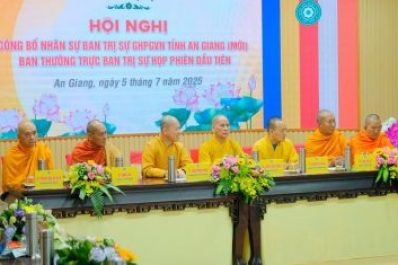 An Giang: Ban Thường trực Ban Trị sự GHPGVN tỉnh tổ chức phiên họp đầu tiên sau sáp nhập