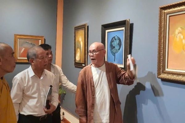 Triển lãm tranh sơn dầu của họa sĩ Hoàng Như Thủy An tại Trung tâm Văn hóa Phật giáo Liễu Quán - Huế