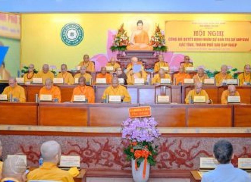Danh sách lãnh đạo chủ chốt Ban Trị sự GHPGVN 15 tỉnh, thành phía Nam mới sau sáp nhập
