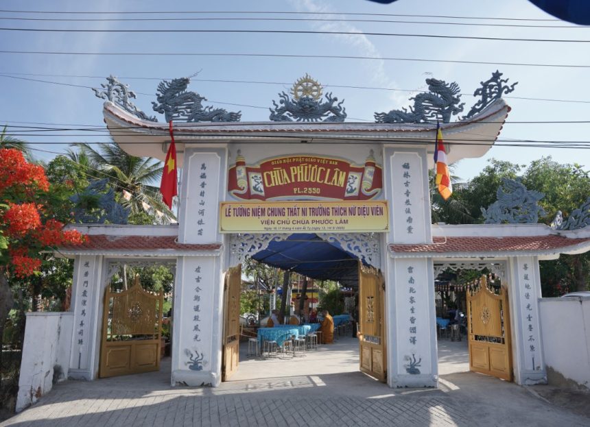 Ninh Thuận: Chùa Phước Lâm trang nghiêm lễ Tưởng niệm chung thất Ni trưởng Thích Nữ Diệu Viên