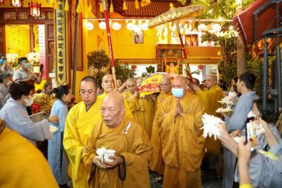 Lễ nhập kim quan Hòa thượng Thích Thanh Sơn – Chứng minh Ban Trị sự GHPGVN Q.Tân Bình
