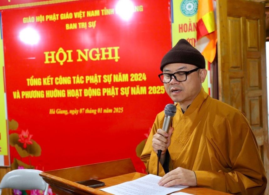 Hà Giang: BTS Phật giáo Tỉnh tổng kết công tác Phật sự năm 2024
