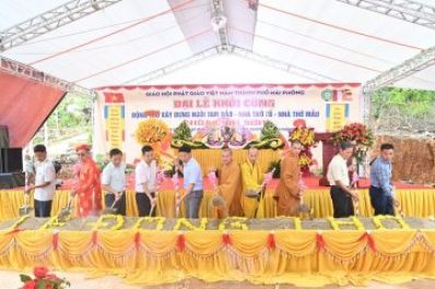 Hải Phòng: Động thổ xây dựng hang đại hùng bảo điện động Linh Sơn