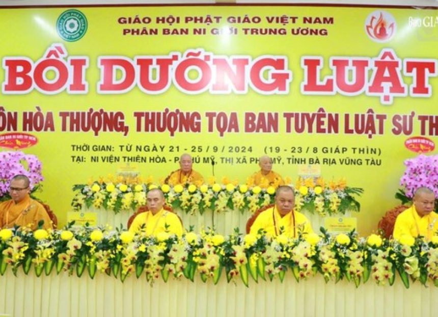 Phân ban Ni giới T.Ư khai mạc khóa Bồi dưỡng kiến thức về Luật học tại Ni viện Thiện Hòa (BR-VT)