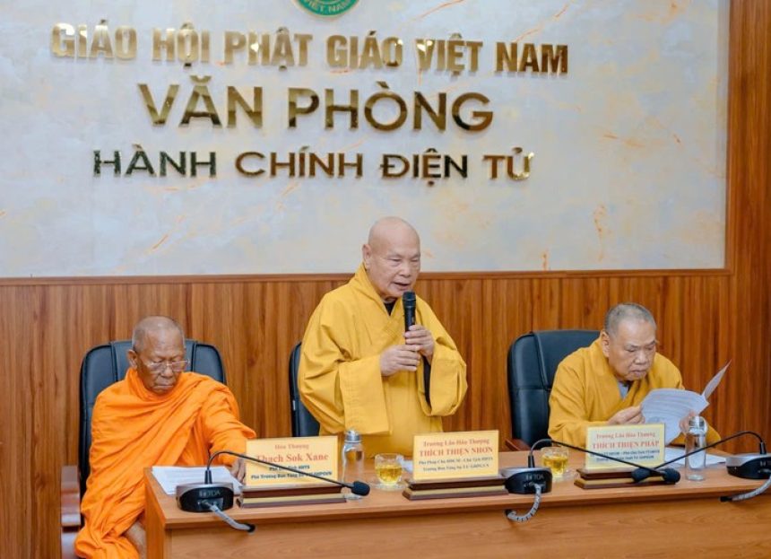 Ban Thường trực Hội đồng Trị sự phía Nam họp về nhân sự Ban Trị sự Phật giáo tỉnh, thành phố sau sáp nhập